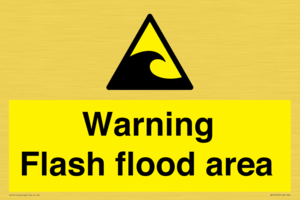 Warning Flash flood area